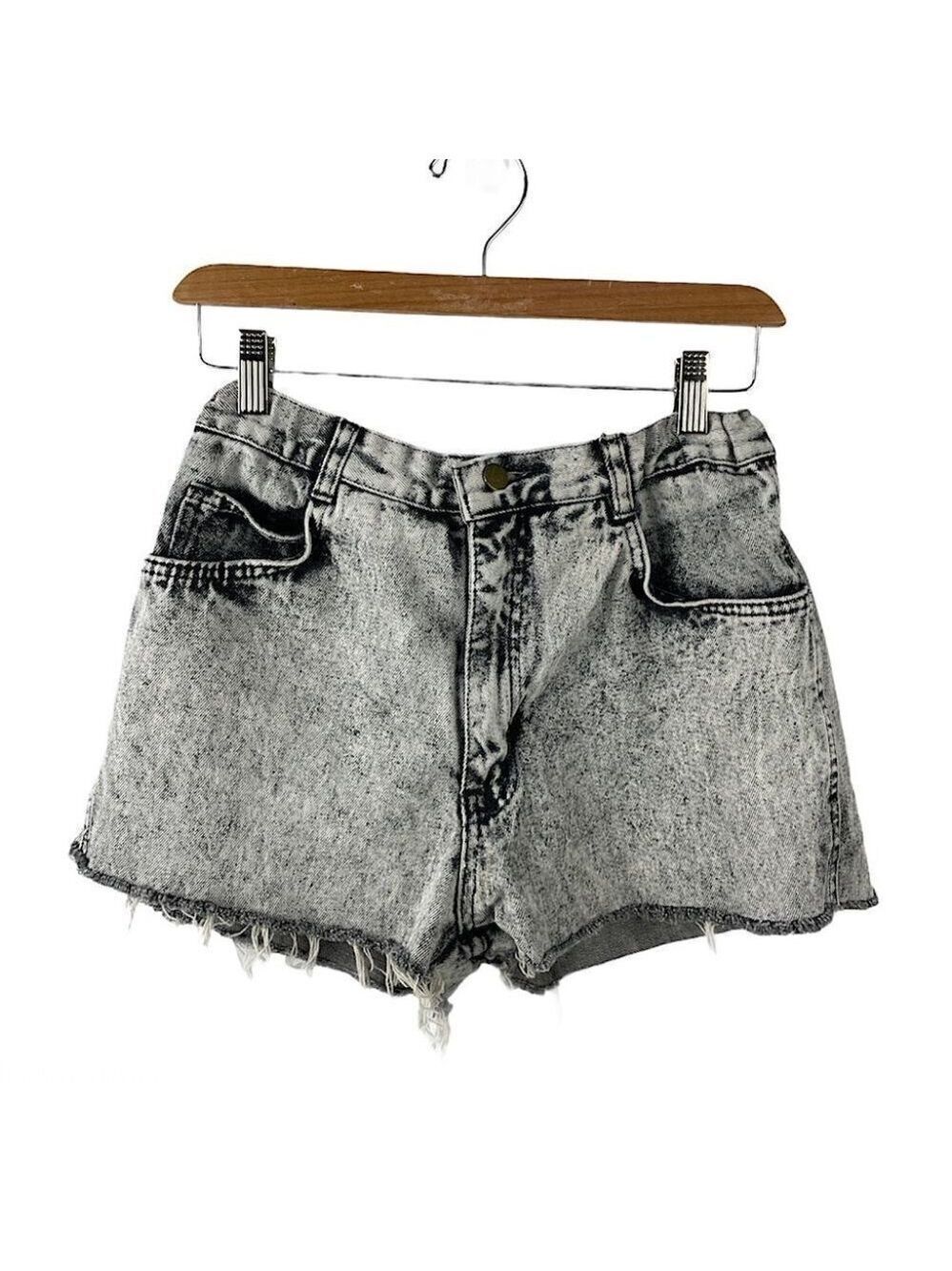VINTAGE Valentino Acid Wash Cut Off Jean Shorts 26